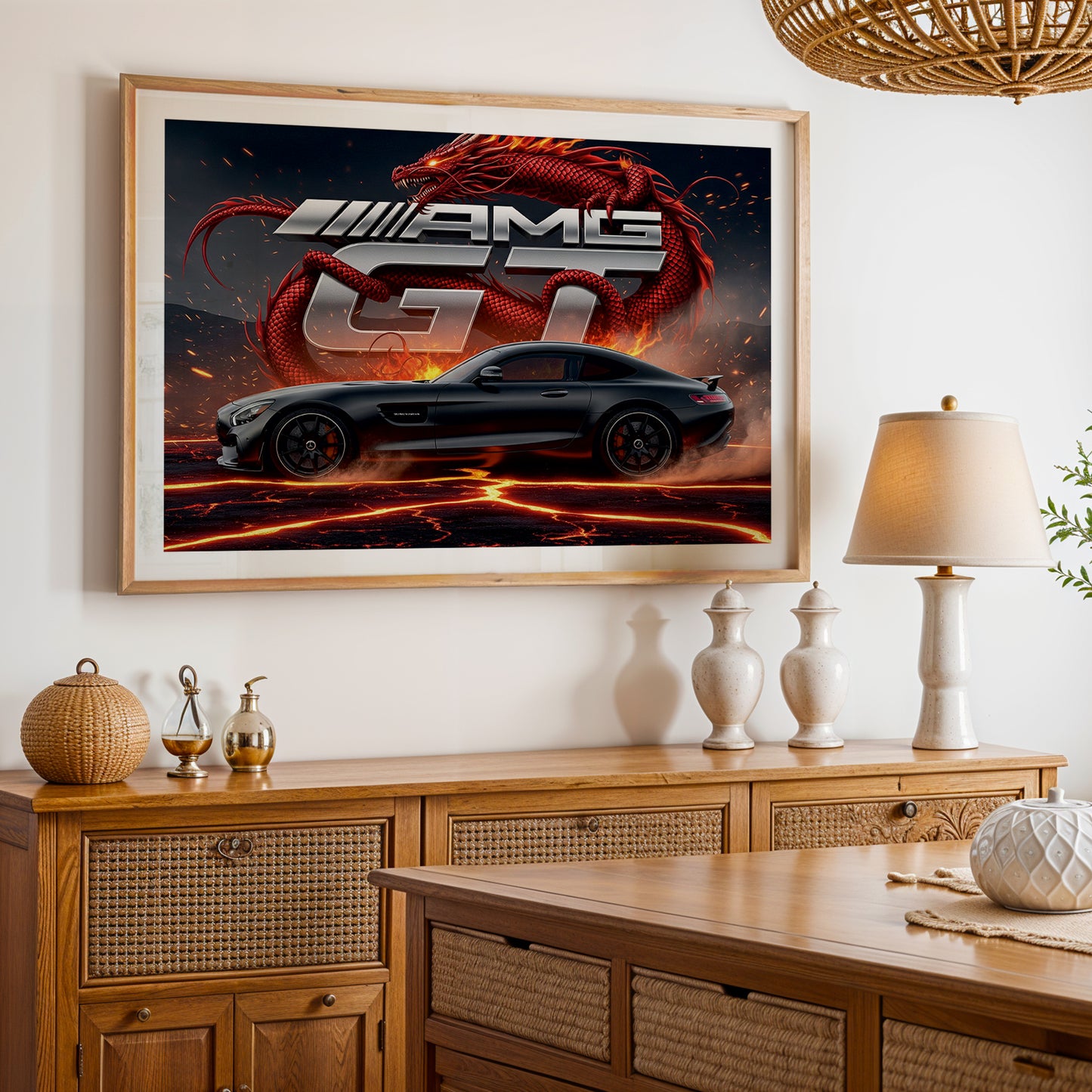Mercedes-AMG GT Lava Beast Wall Art