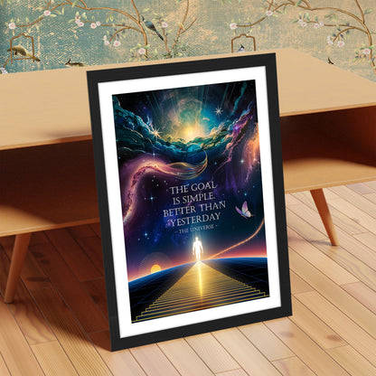 Better Than Yesterday Motivational Poster