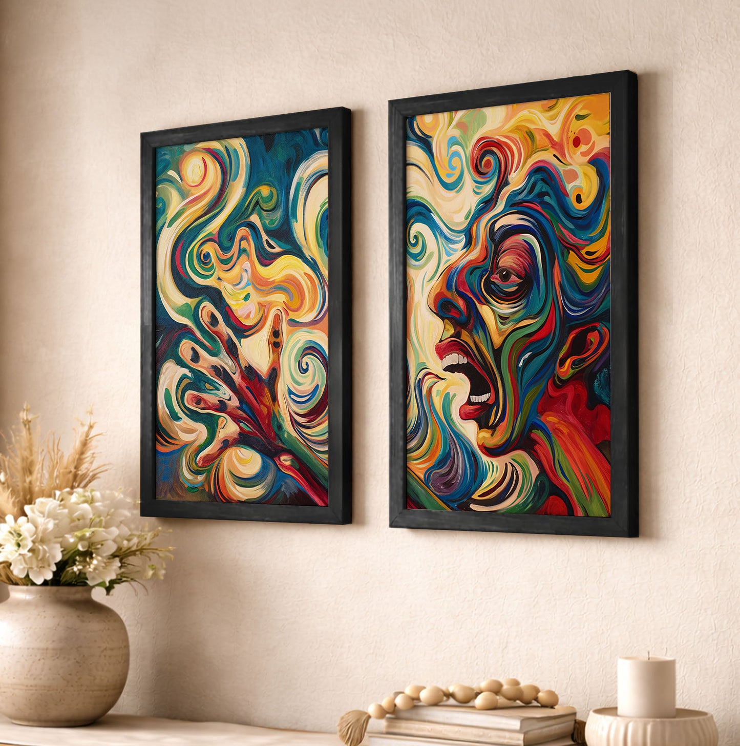 Expressionist Portrait Poster Set