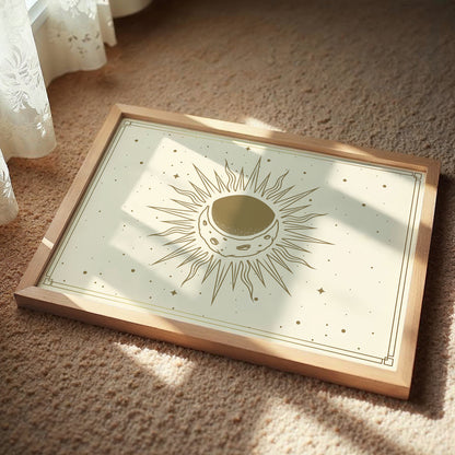 Celestial Sun Moon Wall Print