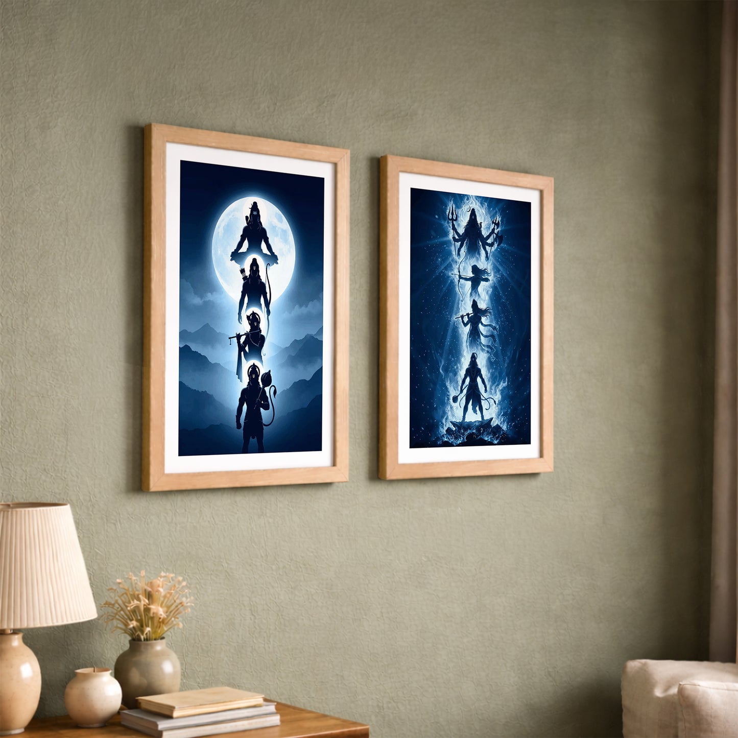 Shiva Divine Duo Wall Art