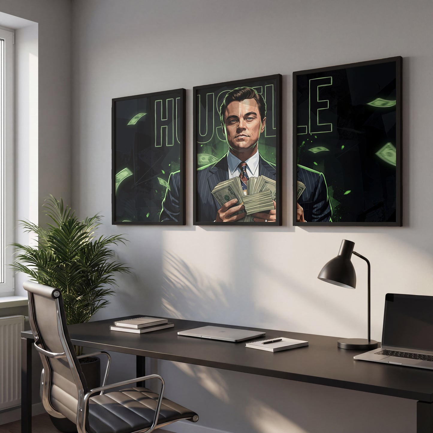 Hustle Mindset Wall Art Set of 3