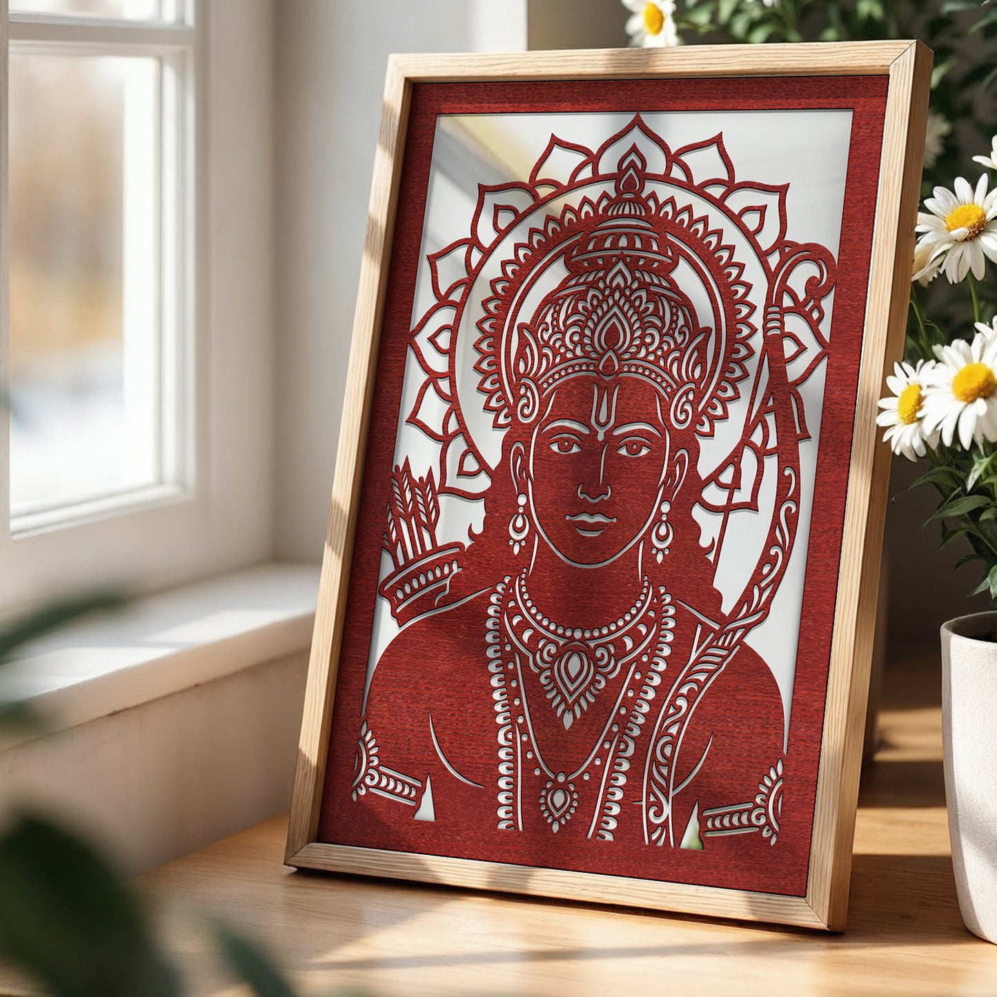 Lord Ram Lasser Wall Art