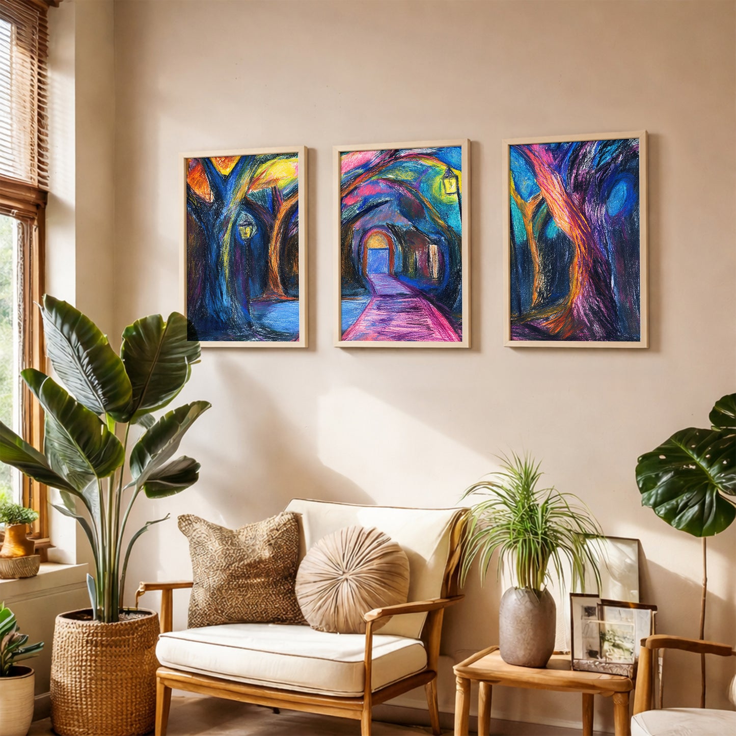 Mystic Forest Wall Art Trio