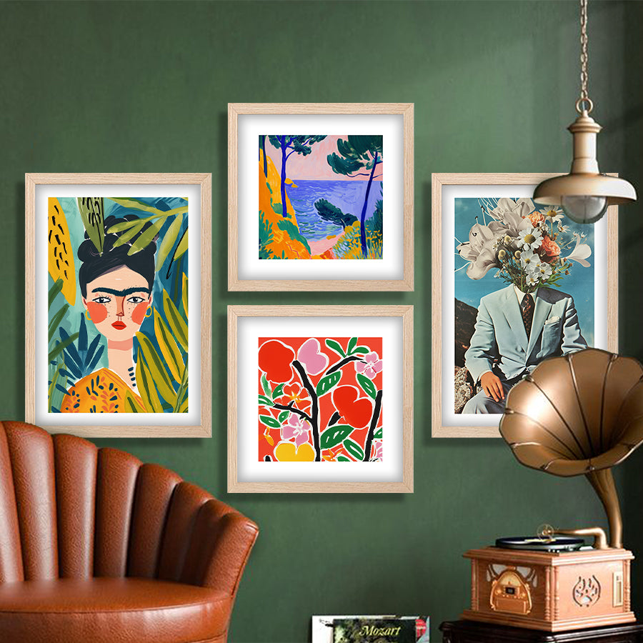 Modern Expression Wall Set of 4