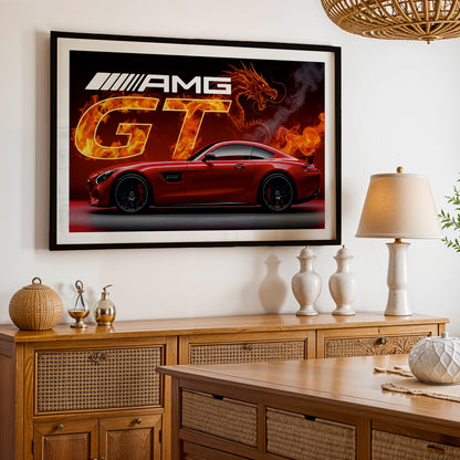 AMG GT Blazing Dragon Poster