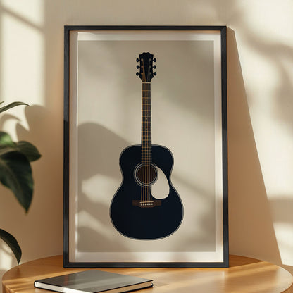 Minimalist Guitar Art Poster