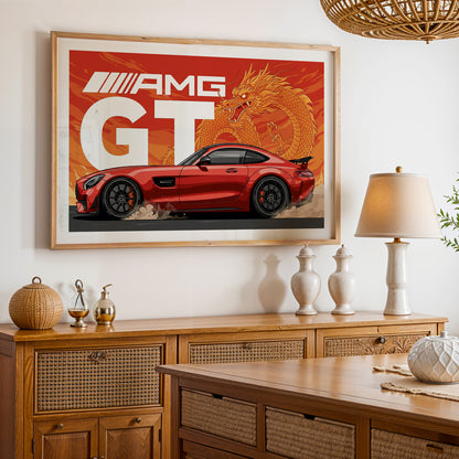 AMG GT Dragon Spirit Wall Art