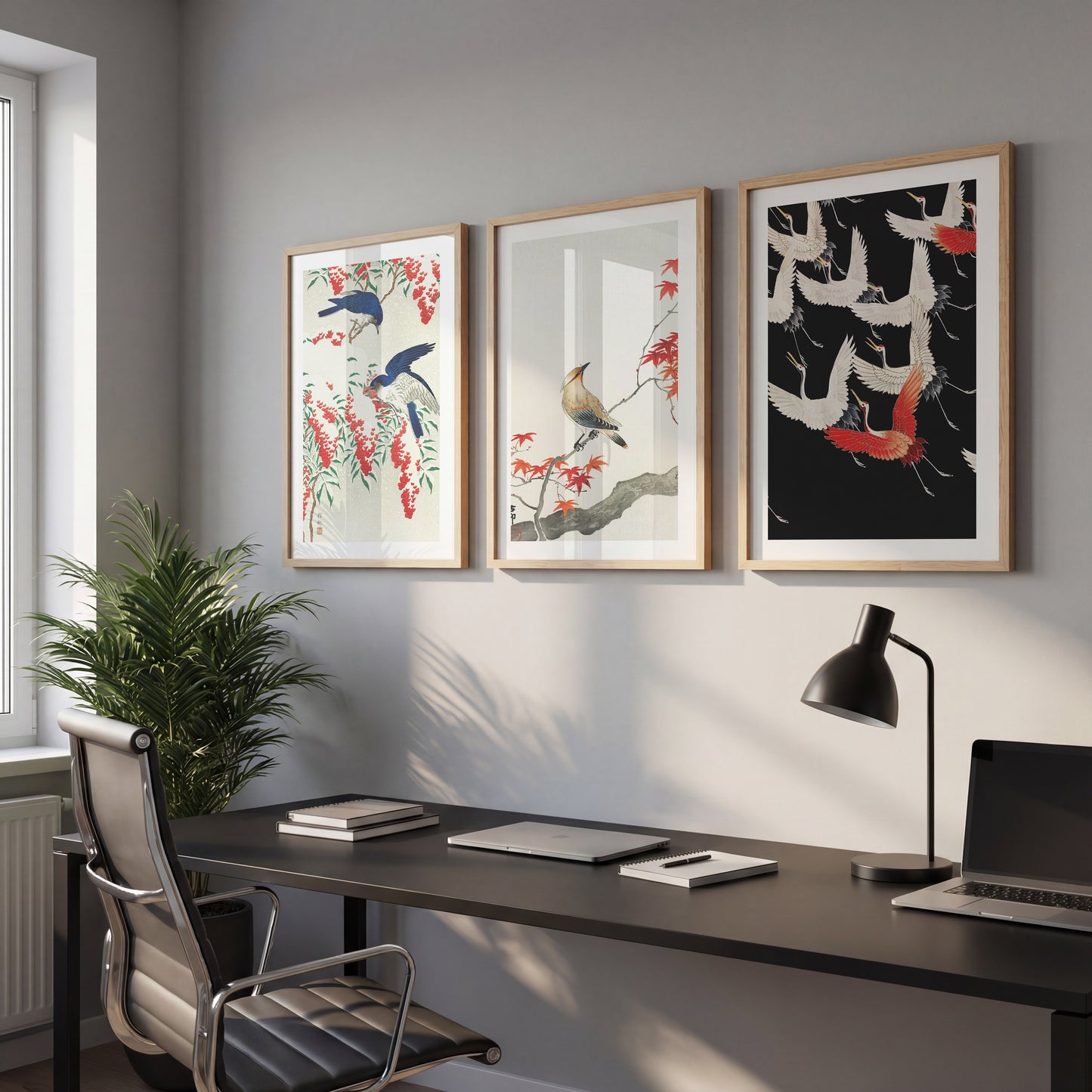 Japanese Bird & Crane Wall Art Collection