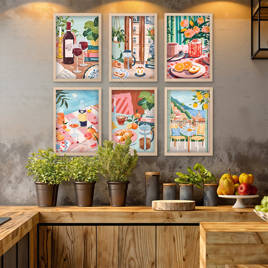 Café Lifestyle Wall Art Set