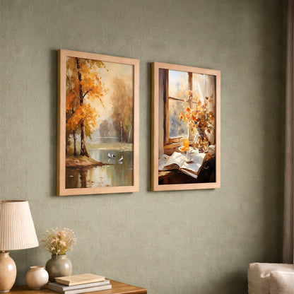 Autumn Landscape Wall Art Set of 2