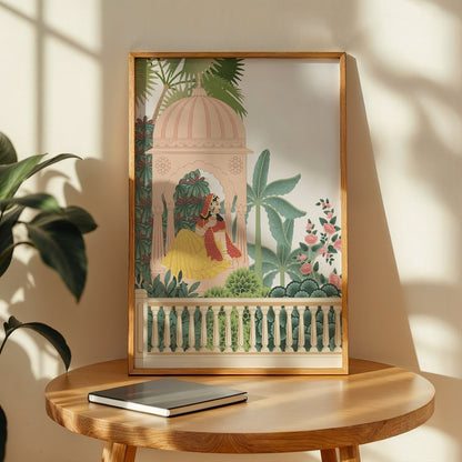 Indian Royal Garden Wall Frame