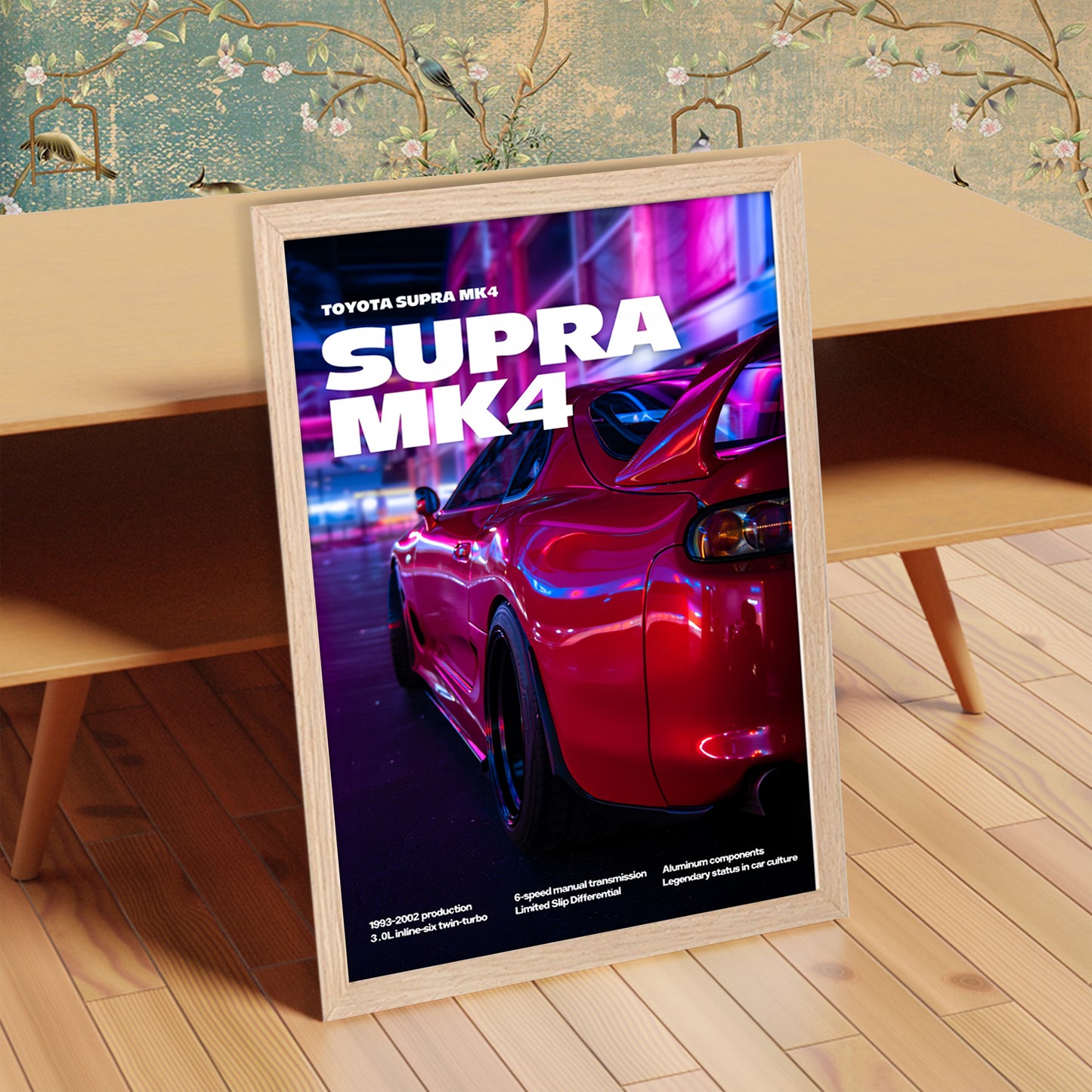 Supra MK4 Night Drive Wall Art