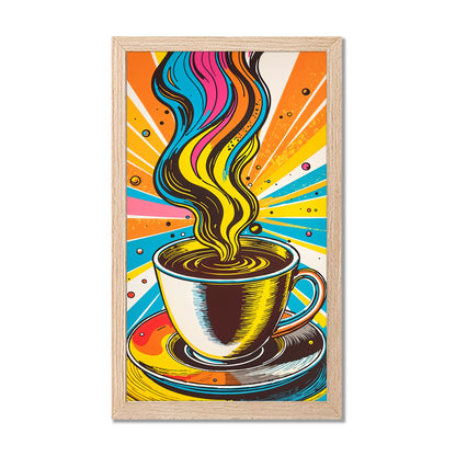 Vibrant Coffee Art Poster
