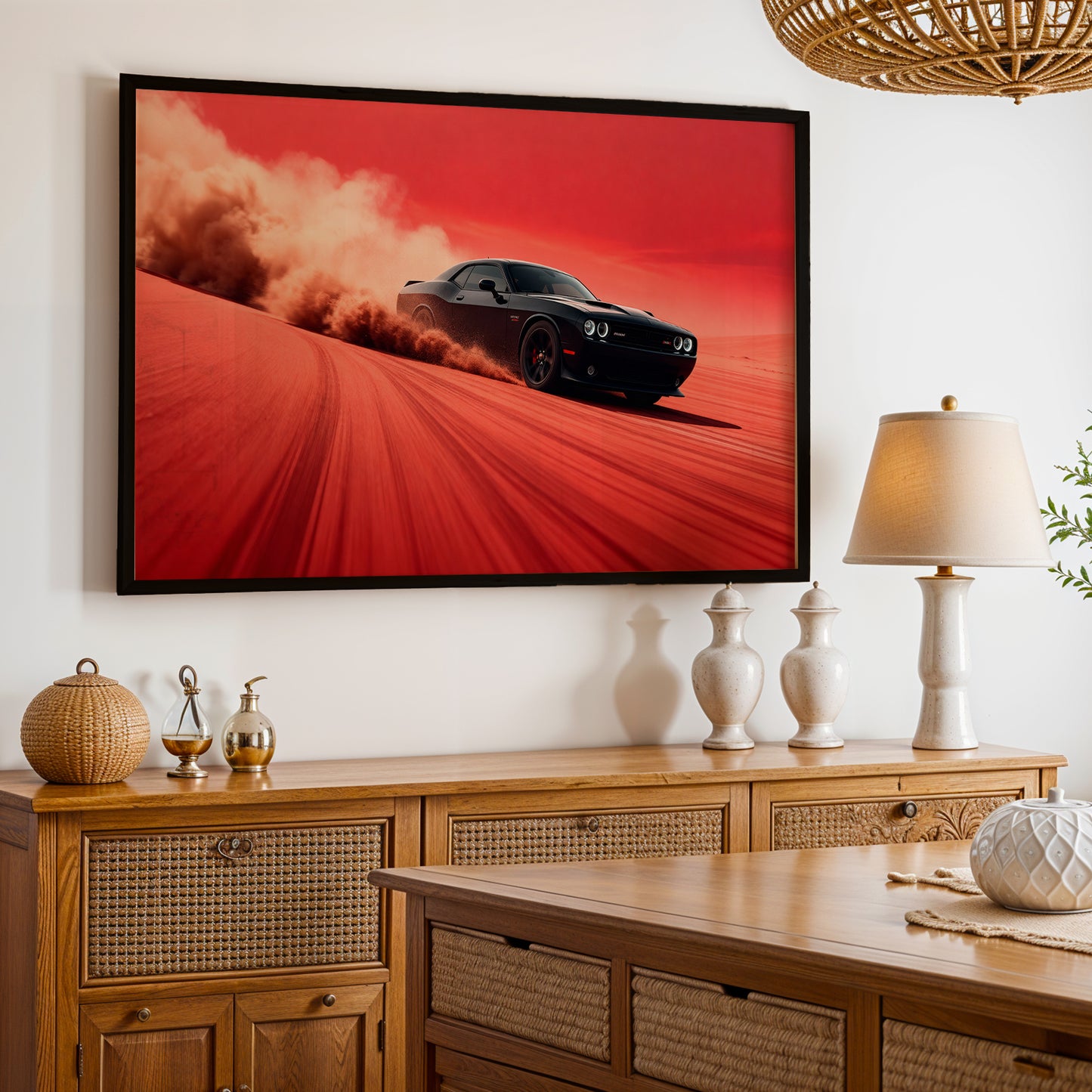 Challenger Red Horizon Wall Frame
