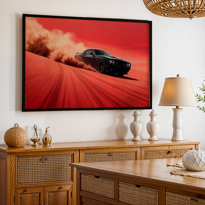 Challenger Red Horizon Wall Frame