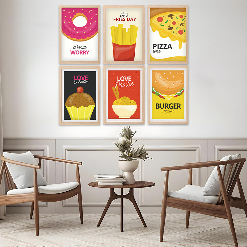 Fun Food Wall Art Set