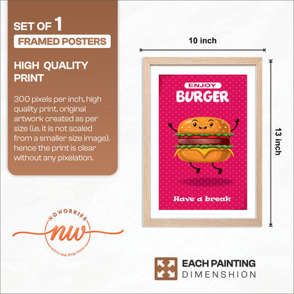 Burger Joy Wall Frame