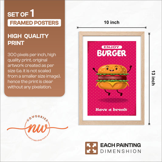 Burger Joy Wall Frame