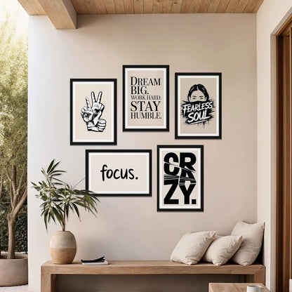 Fearless Mindset Wall Art Set