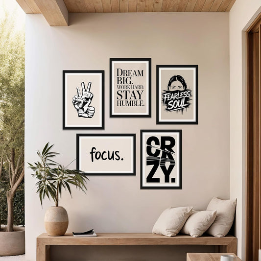 Fearless Mindset Wall Art Set