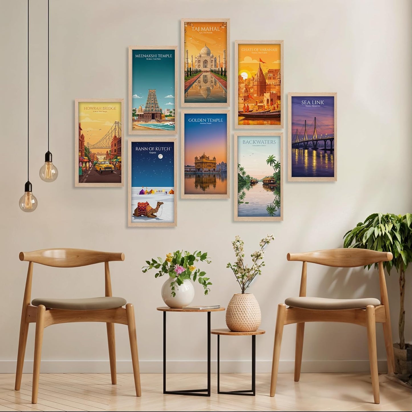 Iconic India Wall Frame Set