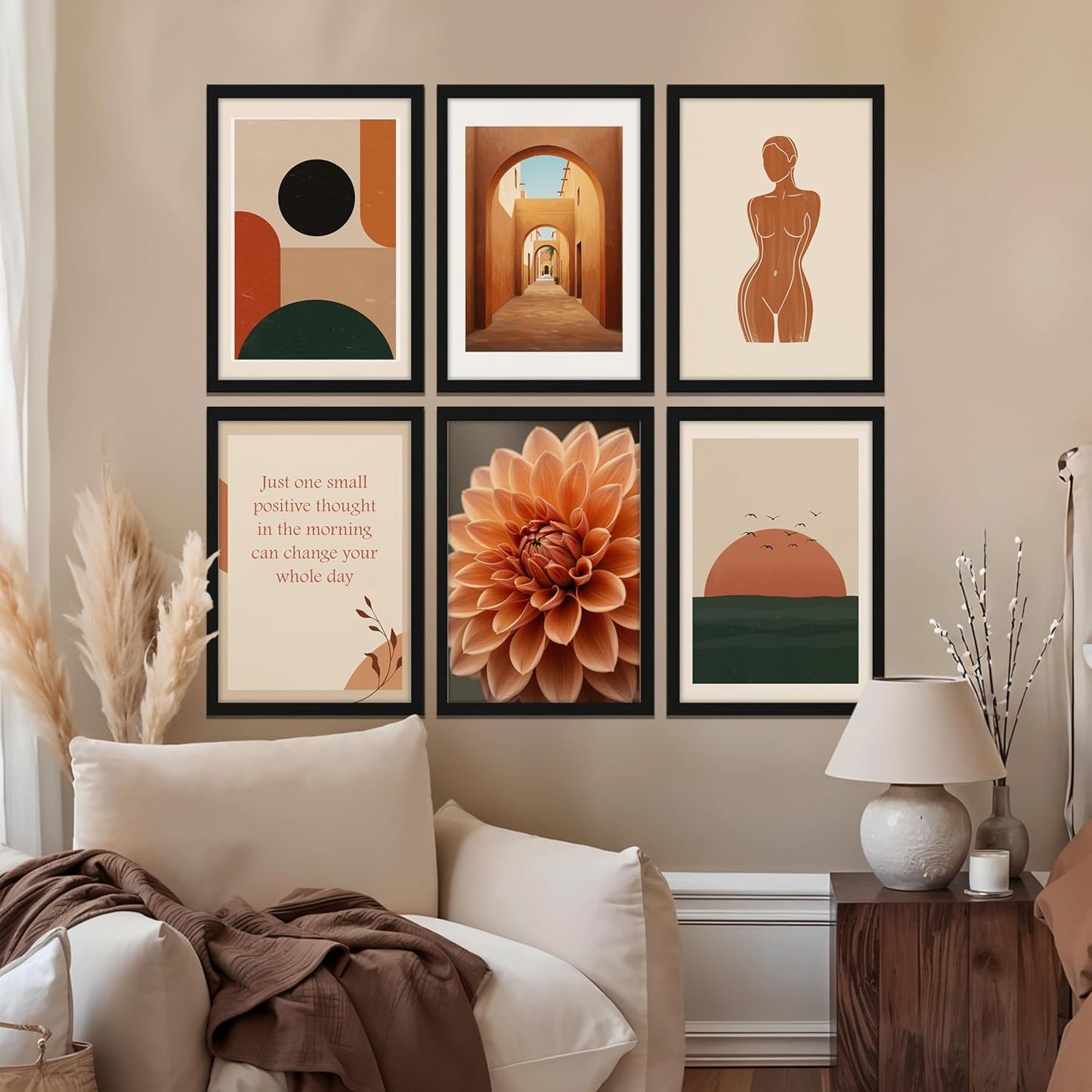 Earthy Minimal Aesthetic Wall Frame Set