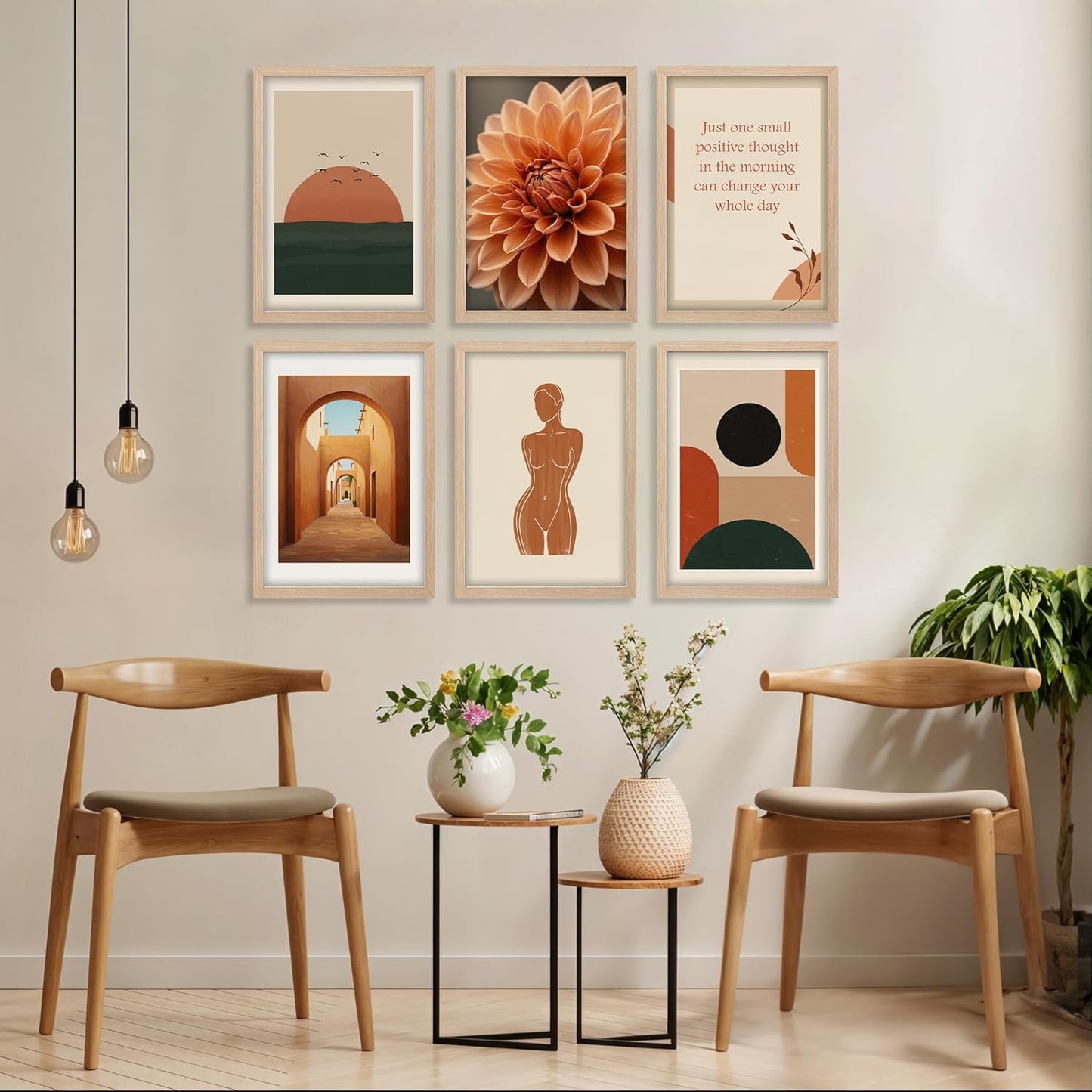 Earthy Minimal Aesthetic Wall Frame Set
