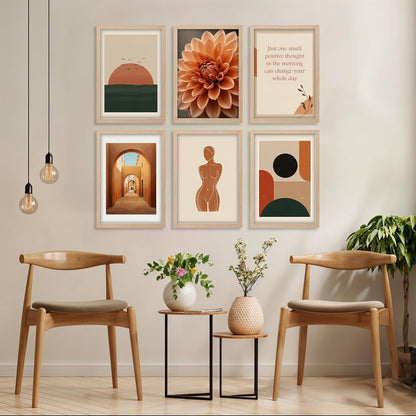 Earthy Minimal Aesthetic Wall Frame Set