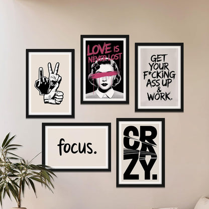 Bold Attitude Wall Art Set