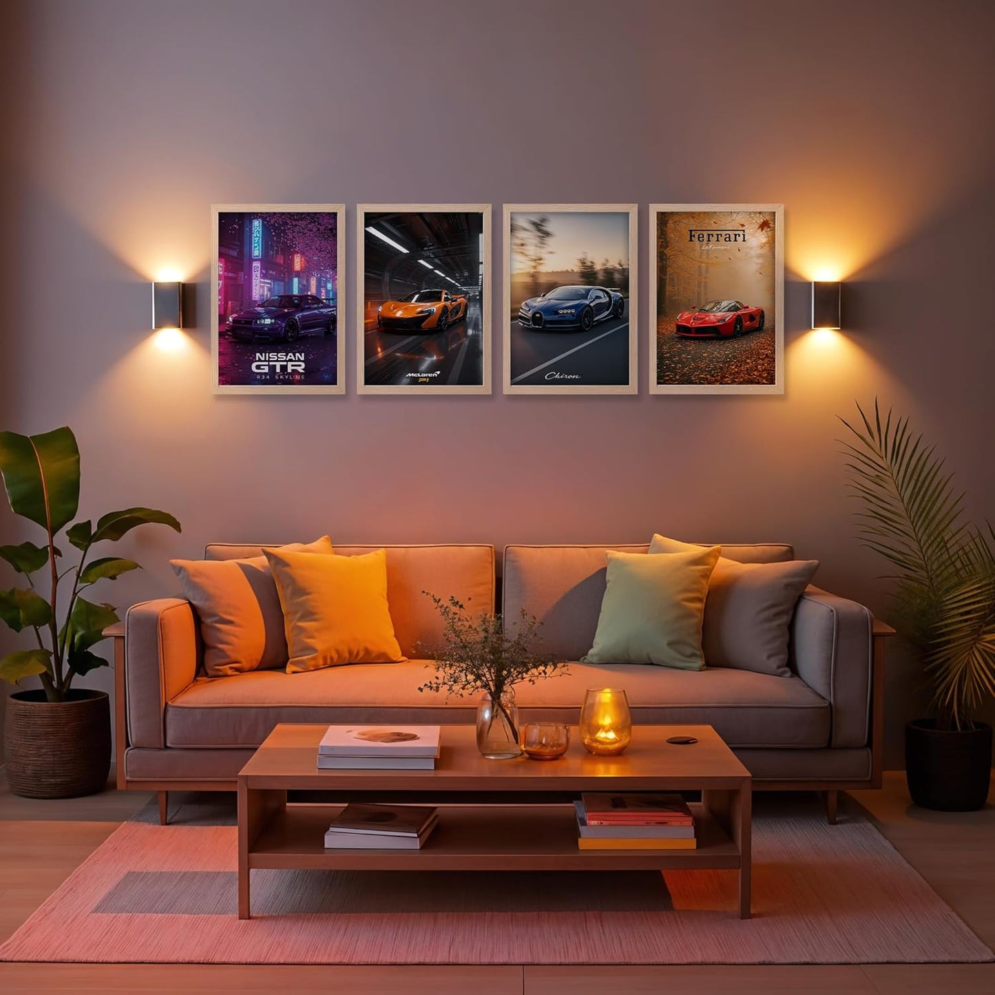 Luxury Cars Wall Art Set