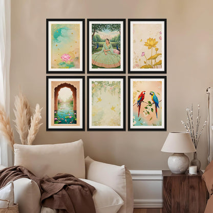 Lotus Garden Harmony Set Wall Frame