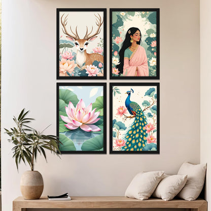 Lotus Harmony Wall Frame Set