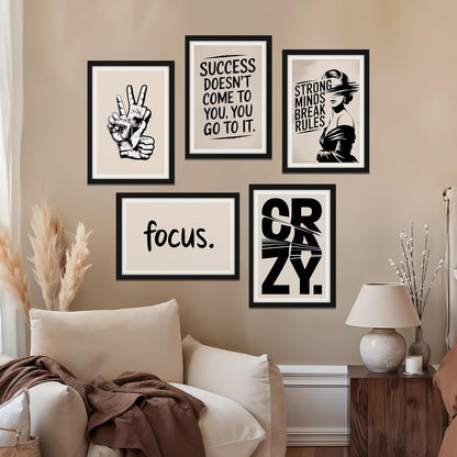 Bold Motivation Wall Art Set