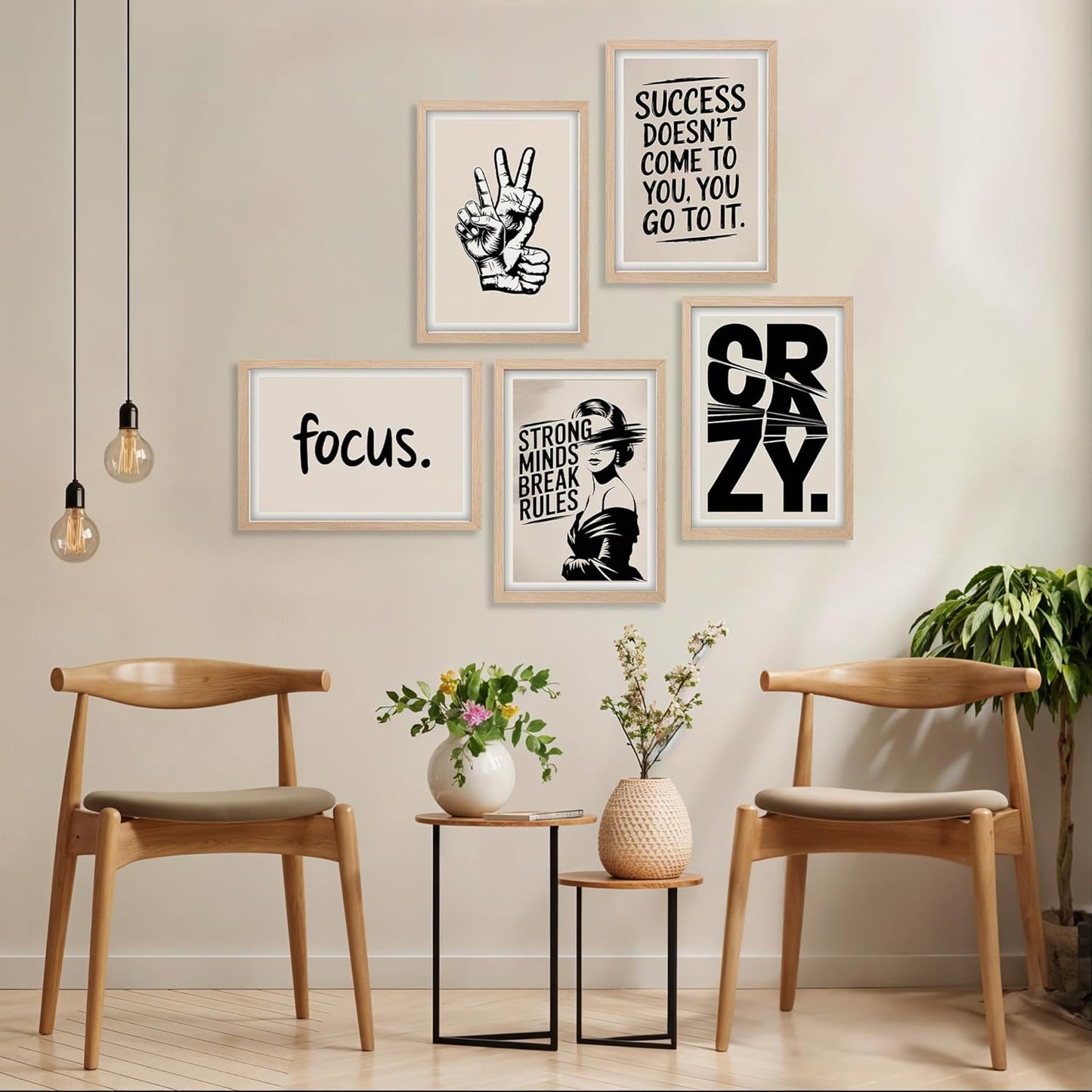 Bold Motivation Wall Art Set