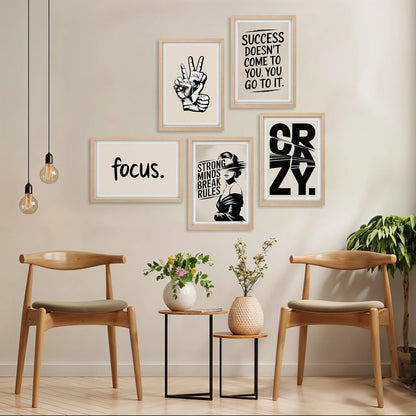 Bold Motivation Wall Art Set
