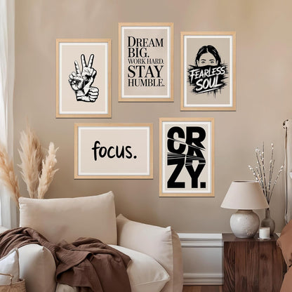Fearless Mindset Wall Art Set