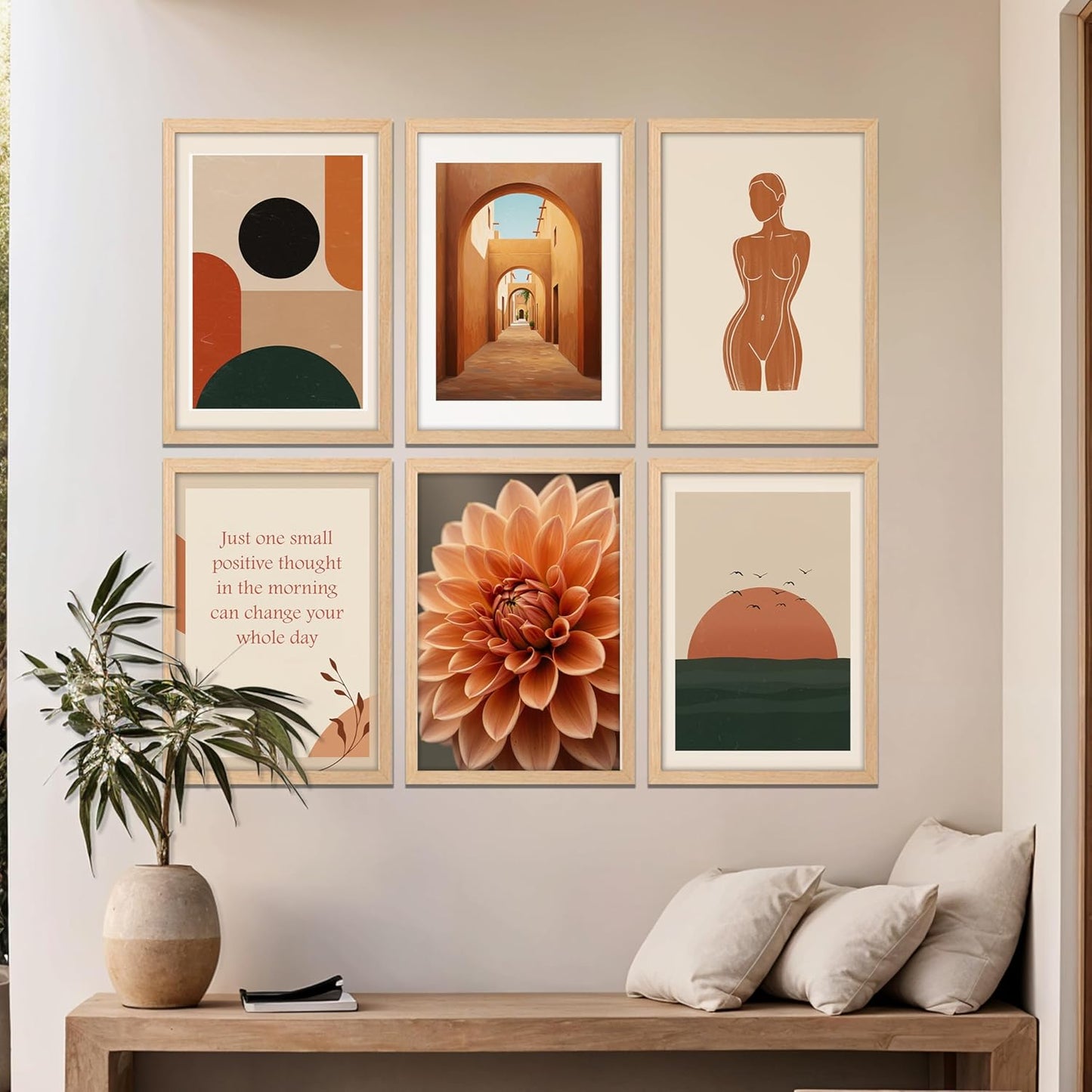 Earthy Minimal Aesthetic Wall Frame Set