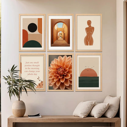Earthy Minimal Aesthetic Wall Frame Set