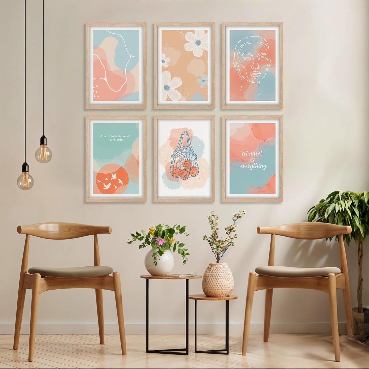 Pastel Serenity Wall Art Set