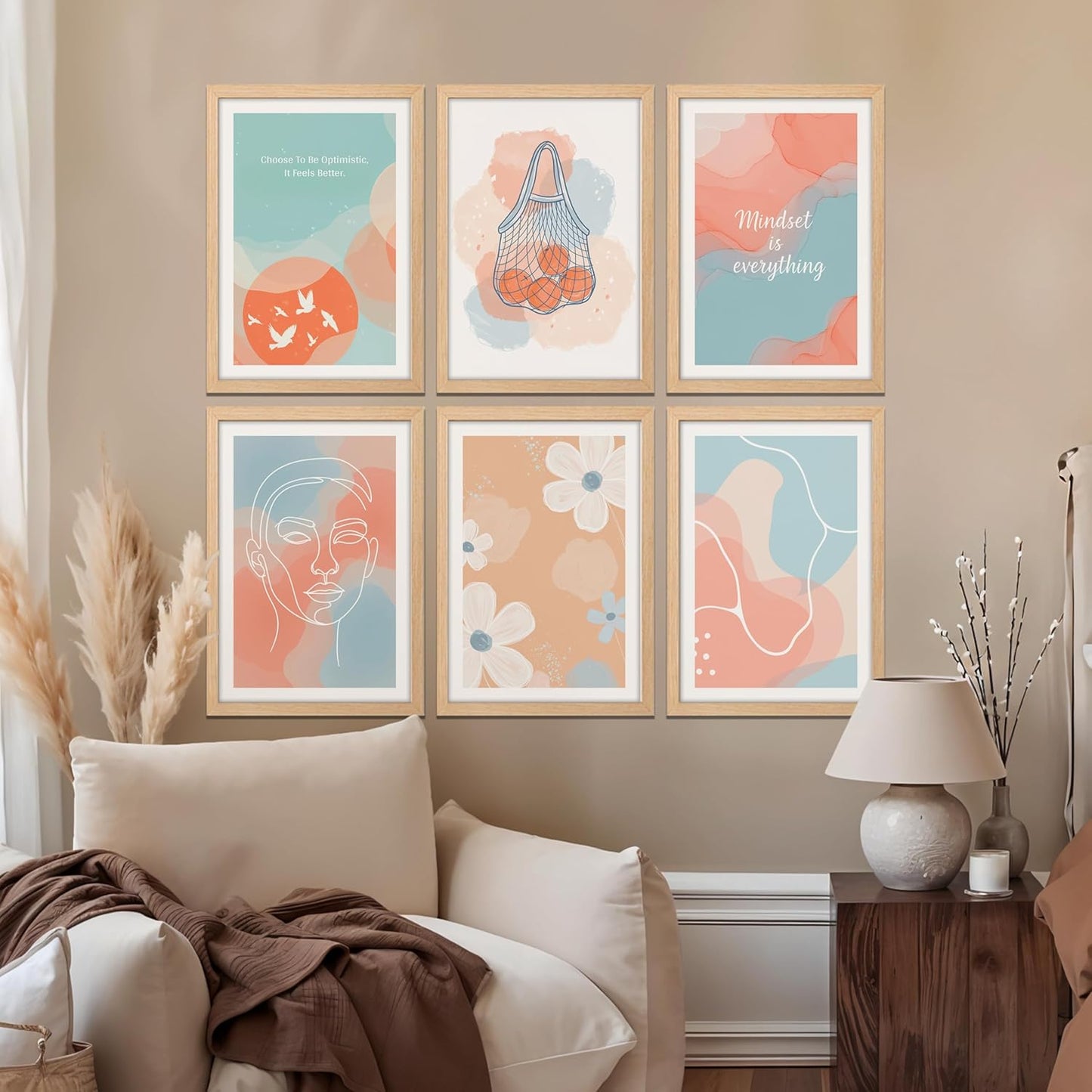 Pastel Serenity Wall Art Set