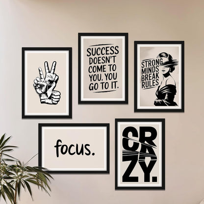 Bold Motivation Wall Art Set