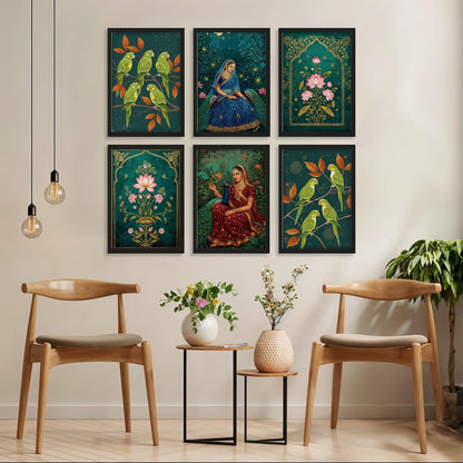 Royal Lotus Muse Set Wall Frames