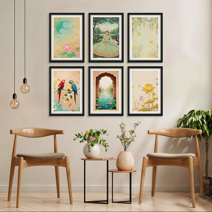 Lotus Garden Harmony Set Wall Frame