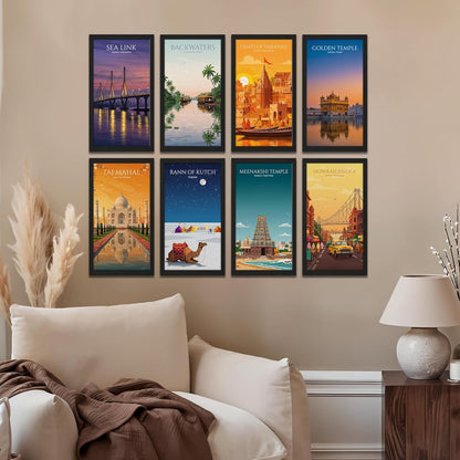 Iconic India Wall Frame Set