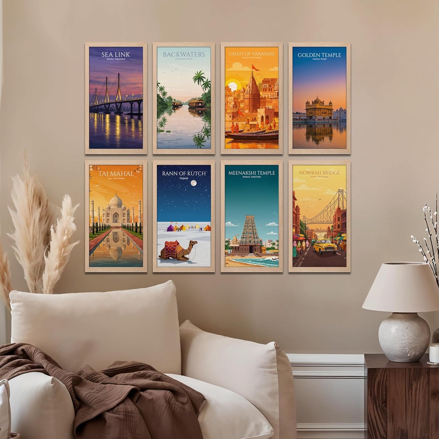 Iconic India Wall Frame Set