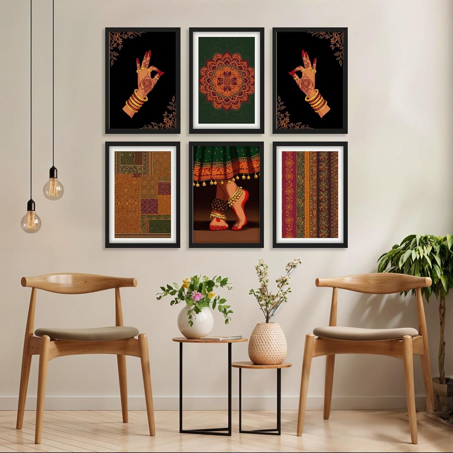 Traditional Dance Aura Set Wall Frames
