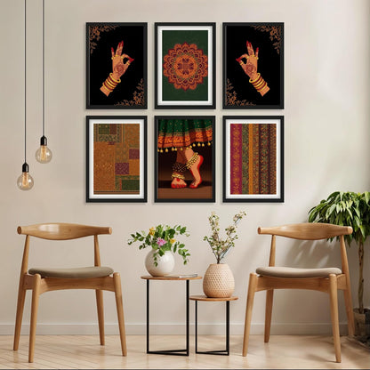 Traditional Dance Aura Set Wall Frames