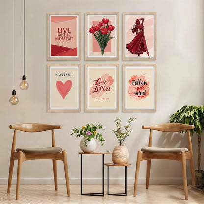 Blush Aesthetic Wall Art Set