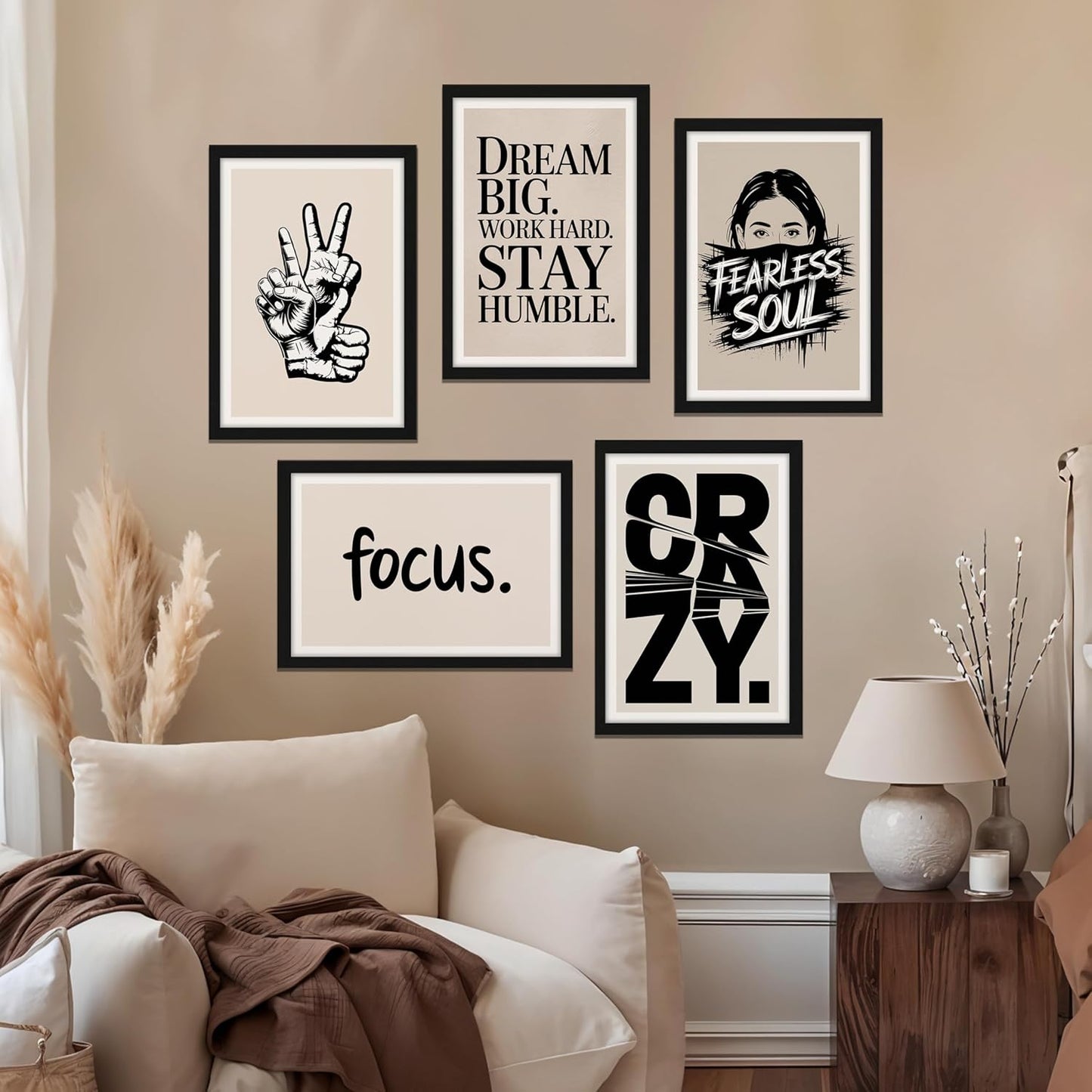 Fearless Mindset Wall Art Set